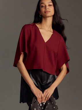 Anthropologie Sunday in Brooklyn Full-Sleeve Structured Top